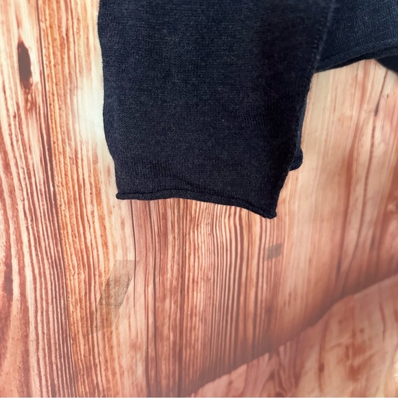 Eileen Fisher Midnight Blue Hooded Boxy Sweater - Picture 9 of 12